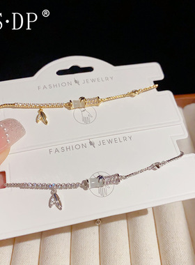 新中式冷淡风时尚简约气质猫眼石竹节手链高级感精致轻奢食指戒女