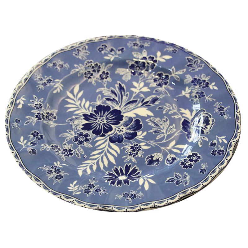 复古釉下彩盘子中西式陶瓷餐具套装复古青花蓝大碗盘碟杯勺子家用,淘宝优惠券,粉丝福利购,淘宝优惠卷