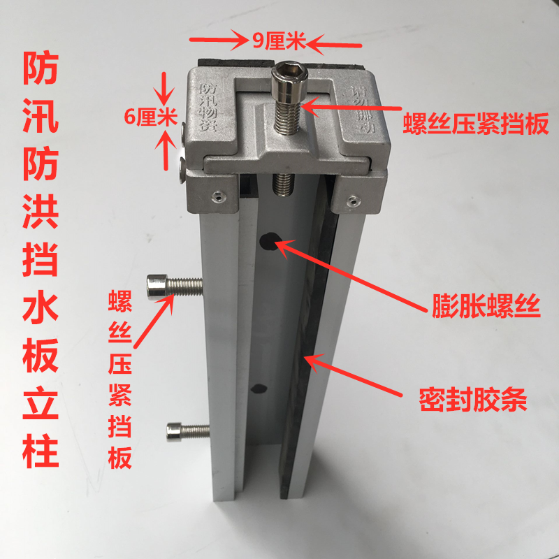 铝合金防洪防汛挡水板配电室地下车库防洪闸板不锈钢挡鼠板防鼠板 - 图2