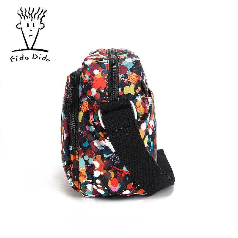 菲都狄都帆布包女妈妈休闲单肩包 fidodido女士包袋