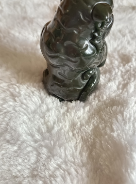 泰山玉生肖虎老虎文玩手把件可爱萌虎玩虎财主虎雕刻摆件虎虎生威