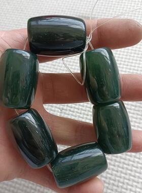 泰山玉大号桶珠新中式转运手串