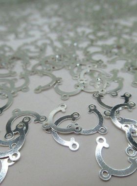 s925银吊坠挂件diy手工耳环流苏耳饰品配件