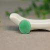 Full green Myanmar natural A-grade jade oval egg noodles