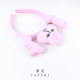 Headband ໃຫມ່ Sculpture ສີບົວ Rabbit Headband