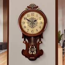 When the whole point is reported Chinese hung clock living room luxury home fashion Lime sound core clock Eurostyle hanging watch China wind swing