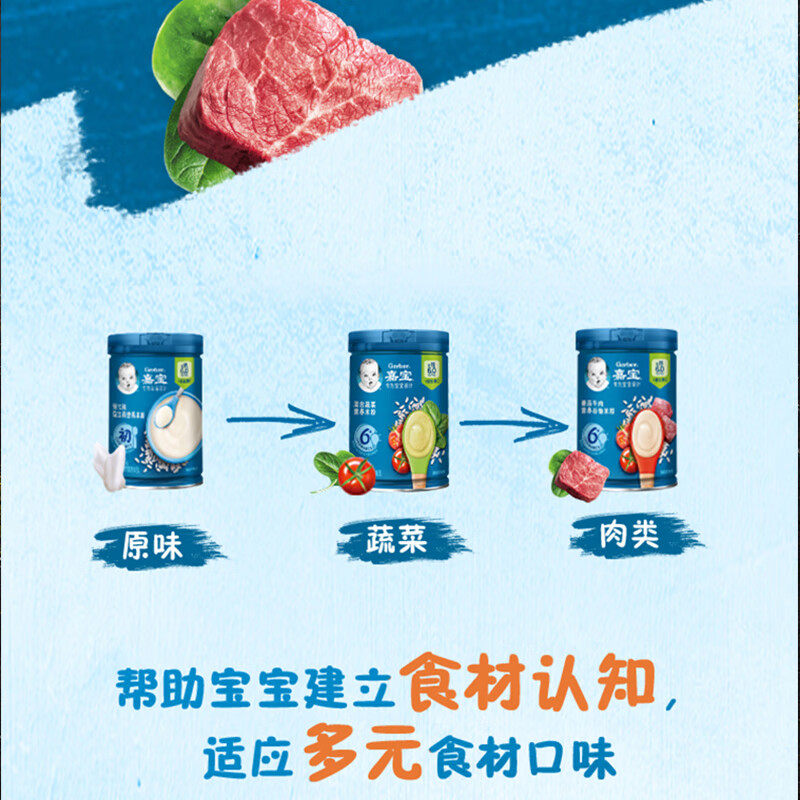 嘉宝米粉婴儿高铁宝宝婴幼儿营养辅食钙铁锌原味大米6个月营养,淘宝优惠券,粉丝福利购,淘宝优惠卷