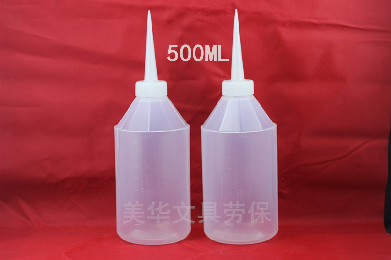 工业用点胶瓶塑料瓶点胶壶尖嘴壶油壶 滴胶壶500ML250ML150ML胶瓶 - 图0