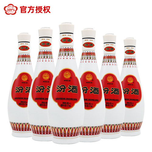 山西杏花村汾酒48度乳玻汾酒475ml*6瓶 国产清香型白酒 - 图1