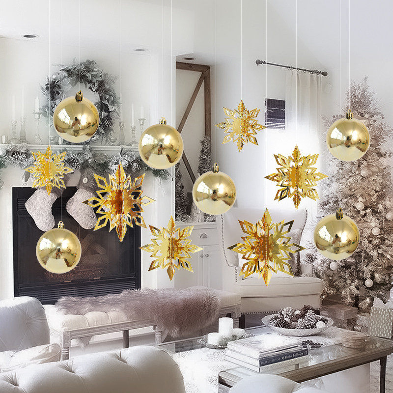 圣诞节装饰活动场景氛围布置圆球吊球挂饰天花板挂件橱窗挂饰,淘宝优惠券,粉丝福利购,淘宝优惠卷