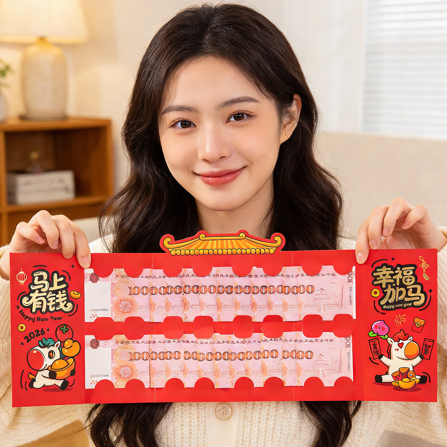 马年超大红包2026新款新年卡通创意仪式感压岁包儿童春节礼物道具,淘宝优惠券,粉丝福利购,淘宝优惠卷