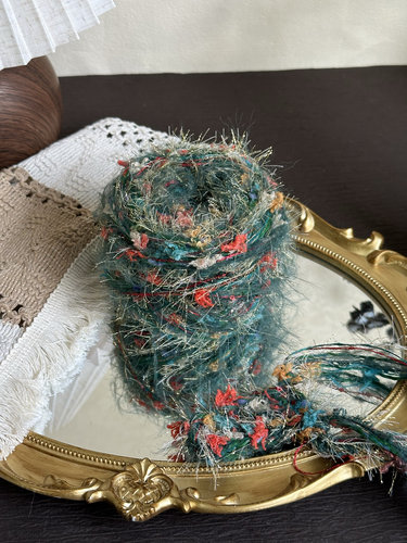 定制【圣诞绿】手混线毛线团包包特色线编织围巾帽子diy柔软100g - 图2