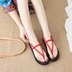 2019 phiên bản mới của Hàn Quốc của sandal xương quai xanh nữ sinh viên mùa hè hoang dã đơn giản phẳng kiểu giày đi biển - Sandal Sandal