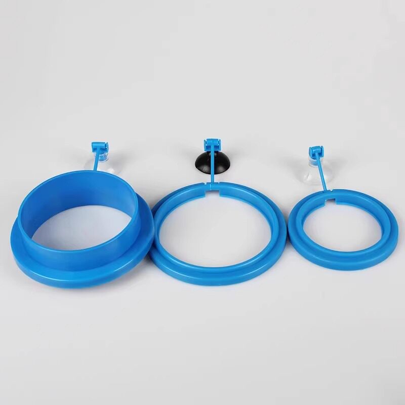 Fish tank feeding circle to prevent small shrimps from flying away