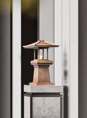 境泉中式禅意茶室实木装饰摆件