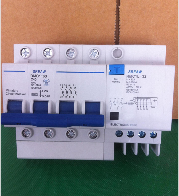 上联牌上海人民电器厂RMC1L-32 4P 63A 50A 40A 32A 20A16A6A漏电-图1