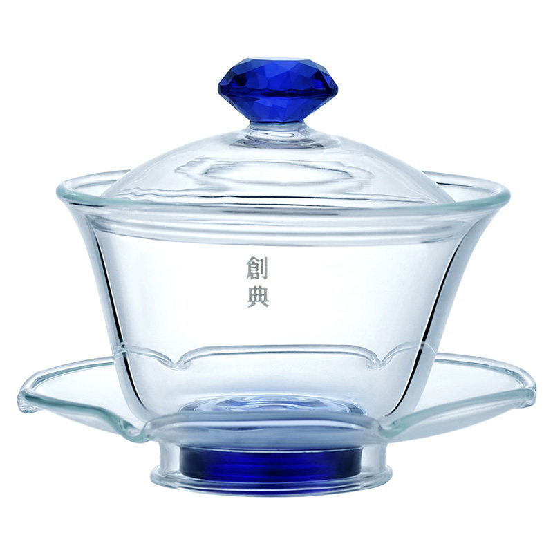 创典玻璃盖碗加厚三才盖碗家用大号耐热玻璃泡茶碗透明盖碗茶碗,淘宝优惠券,粉丝福利购,淘宝优惠卷