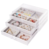 Коробочка для хранения, серьги, коробка для хранения, вместительное и большое кольцо, стенд, ювелирное украшение, сундук с сокровищами, легкий роскошный стиль