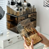 Настольная косметическая коробка для хранения, туалетный столик, помада, блеск для губ, карандаш для бровей, изысканный стиль