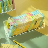 Акриловая настольная коробка для хранения, заметка, прямоугольные канцтовары