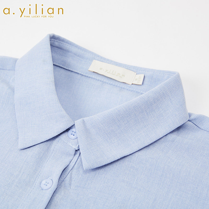 阿依莲设计感小众2020夏季新款衬衫 ayilian衬衫