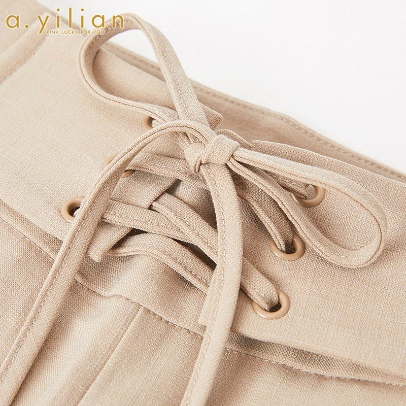 阿依莲2020阔腿裤 ayilian休闲裤