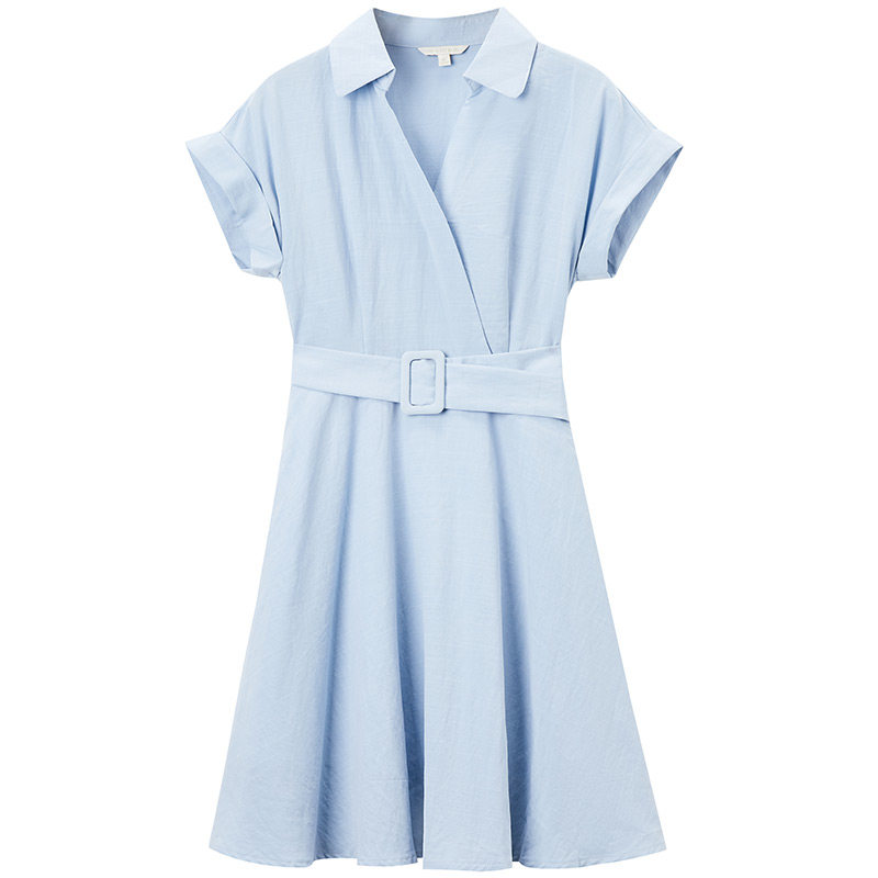 阿依莲女夏2020新款气质收腰连衣裙 ayilian连衣裙