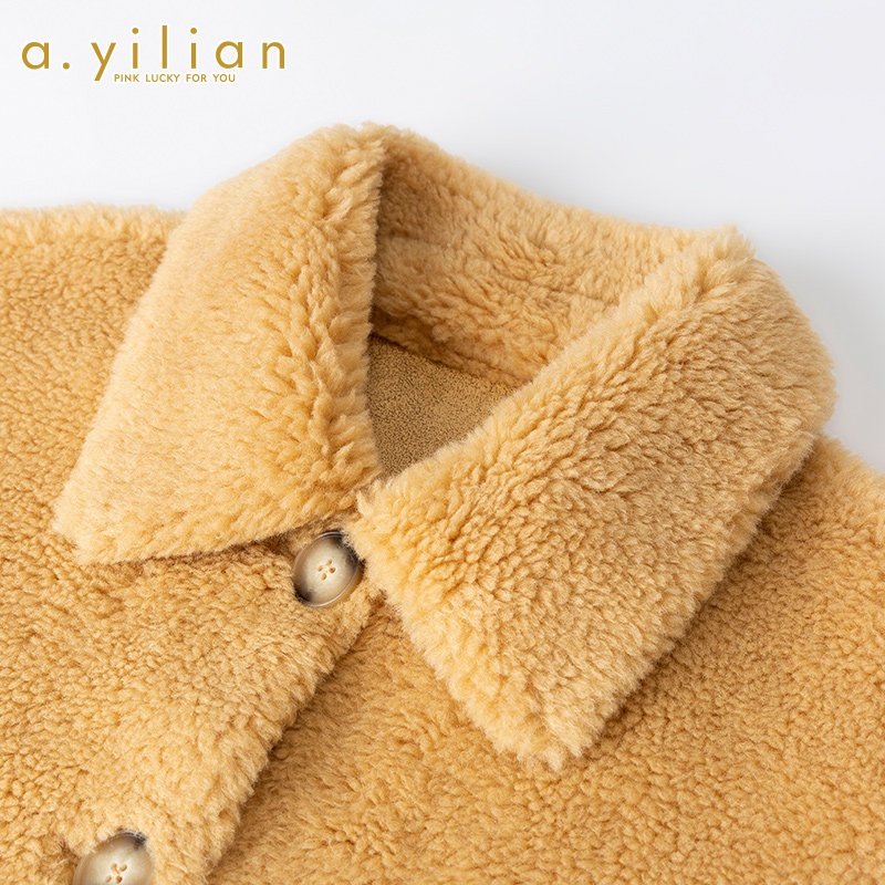 【vip专享】阿依莲2020毛呢外套个性 ayilian短外套