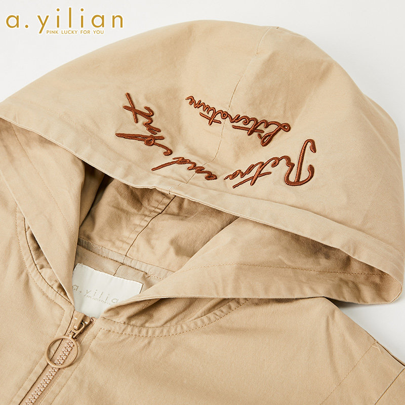 阿依莲2021新款女外套韩版气质风衣 ayilian风衣