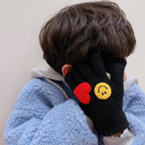 Childrens gloves boy autumn winter boy girl Five fingers winter baby winter girl child warm elementary school children winter