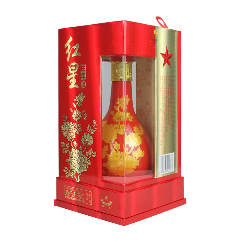 红星二锅头酒52度兼香型白酒500ml*6瓶整箱装婚喜酒送礼访亲酒水