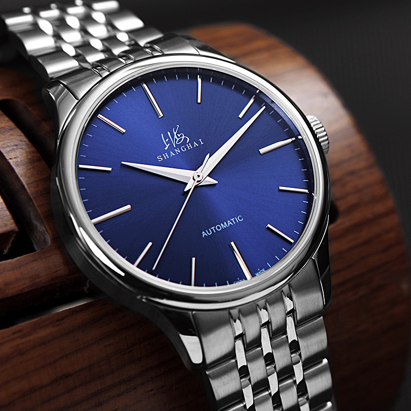 上海手表男自动机械表精钢简约透底819钢带商务正品官男士手表男 上海手表男自动机械表精钢简约透底819钢带商务正品官男士手表男