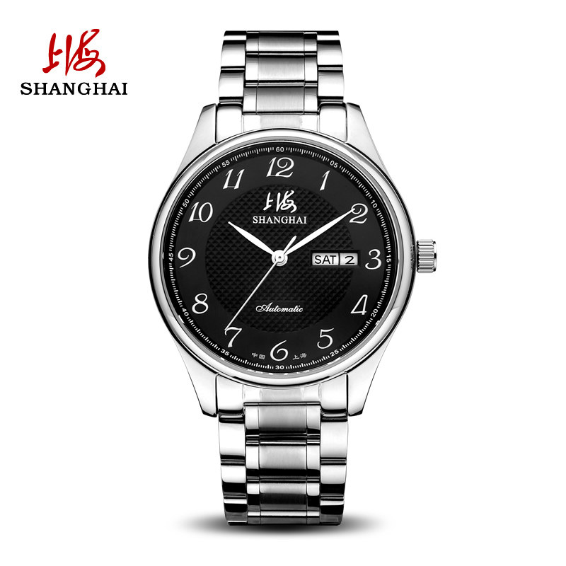 上海牌男自动简约962正品老机械表 上海飞徽国产腕表