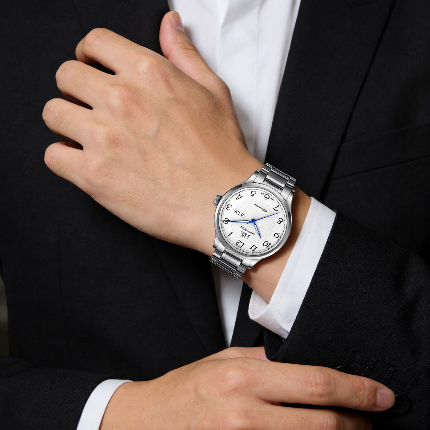 【520礼物】上海手表男女情侣款官方正品国产全自动机械表送长辈