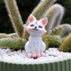 Cute nine-tailed fox tail succulent flowerpot ornament