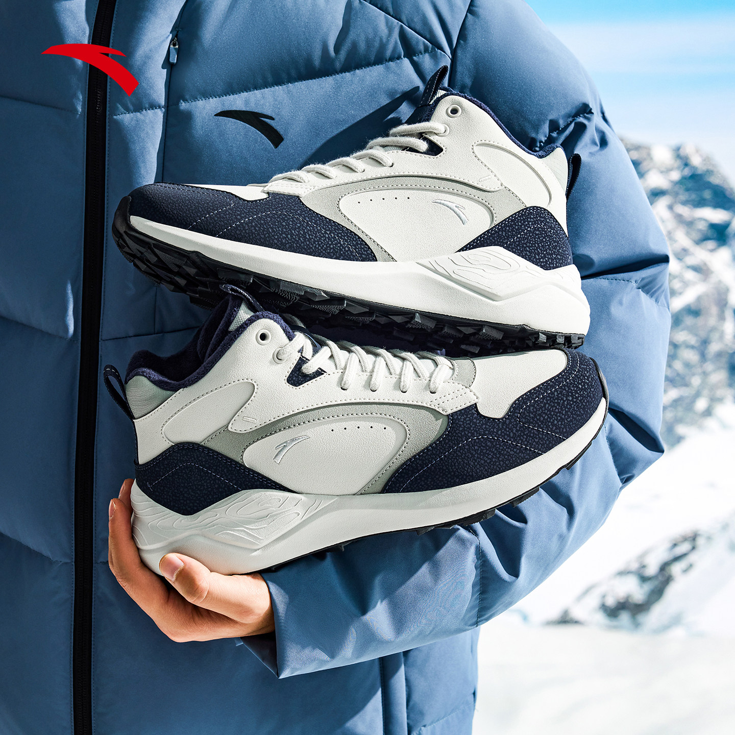 安踏踏洲大棉鞋男鞋冬季新款加绒保暖高帮户外休闲运动鞋子雪地靴,淘宝优惠券,粉丝福利购,淘宝优惠卷