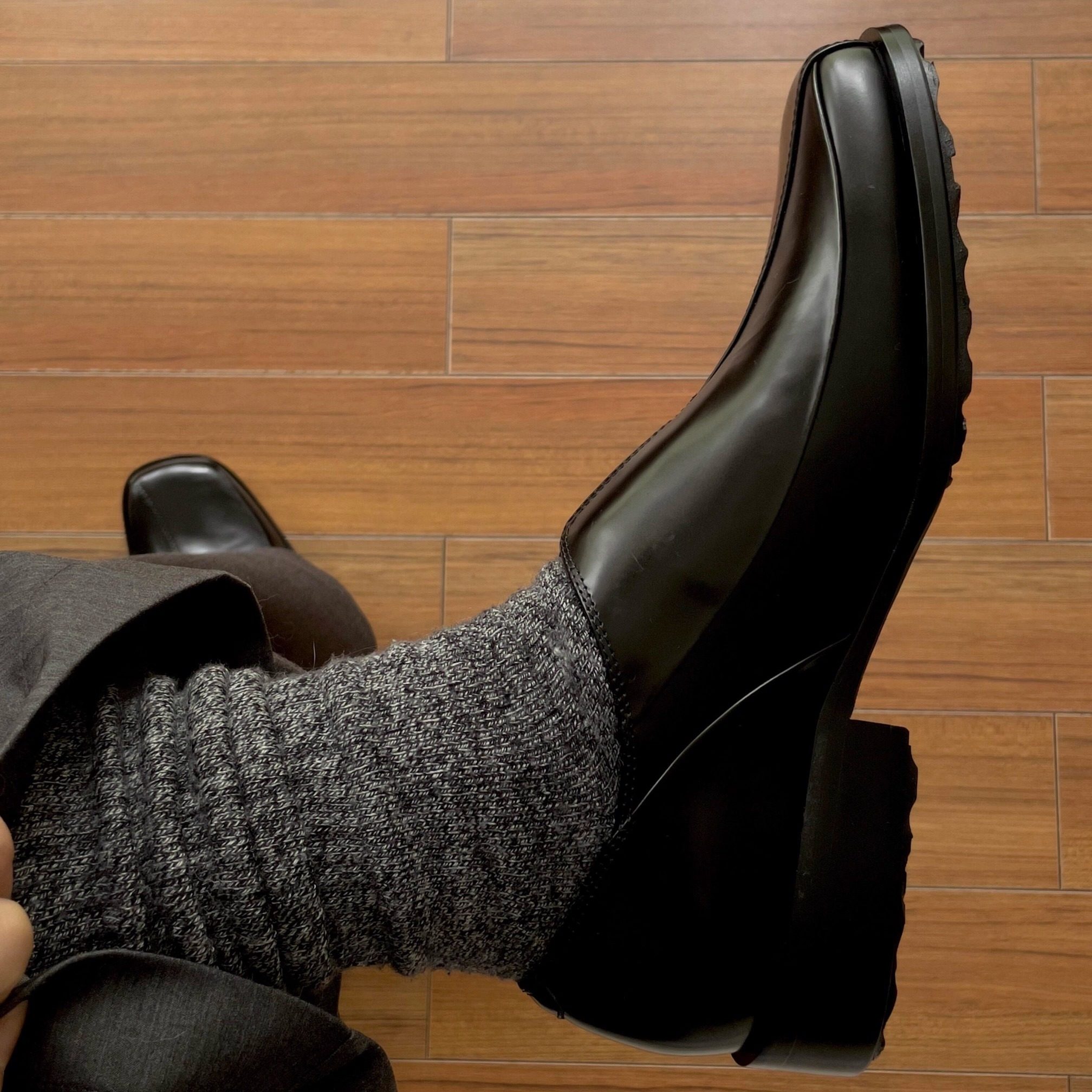 暗黑复古方头缝线休闲皮鞋男女款粗跟德比鞋一脚蹬方头真皮乐福鞋,淘宝优惠券,粉丝福利购,淘宝优惠卷