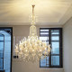 Zhuolun French villa duplex floor living room large chandelier