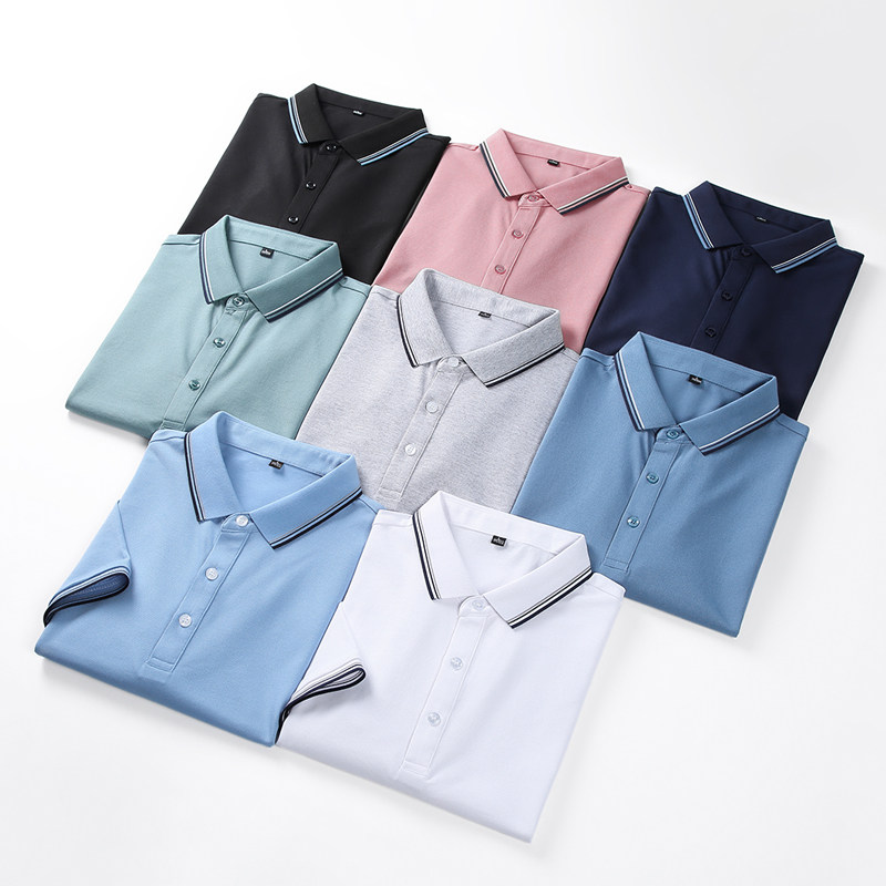 短袖翻领2023年夏季商务男装polo衫 雅鹿男装T恤