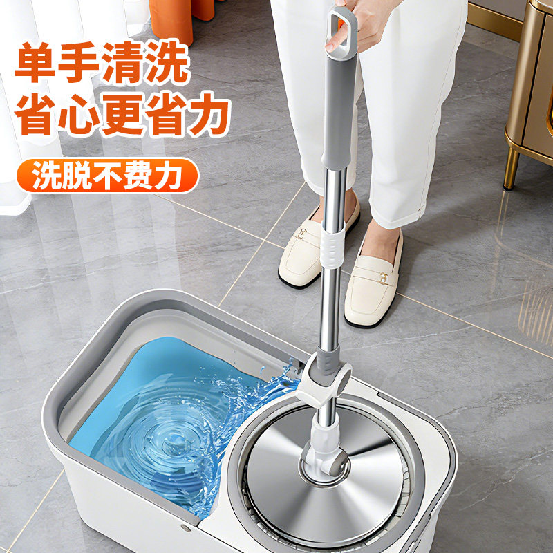 旋转拖把家用一拖净2025新款干湿两用拖地神器自动脱水免手洗拖布