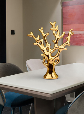 酒柜软装饰摆设金银客厅电视柜