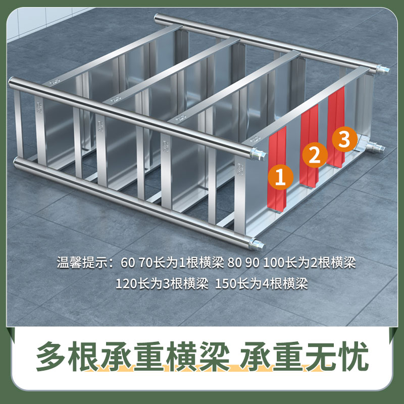 乐昊304不锈钢厨房置物架家用多层落地多功能微波炉收纳架货架子 - 图1