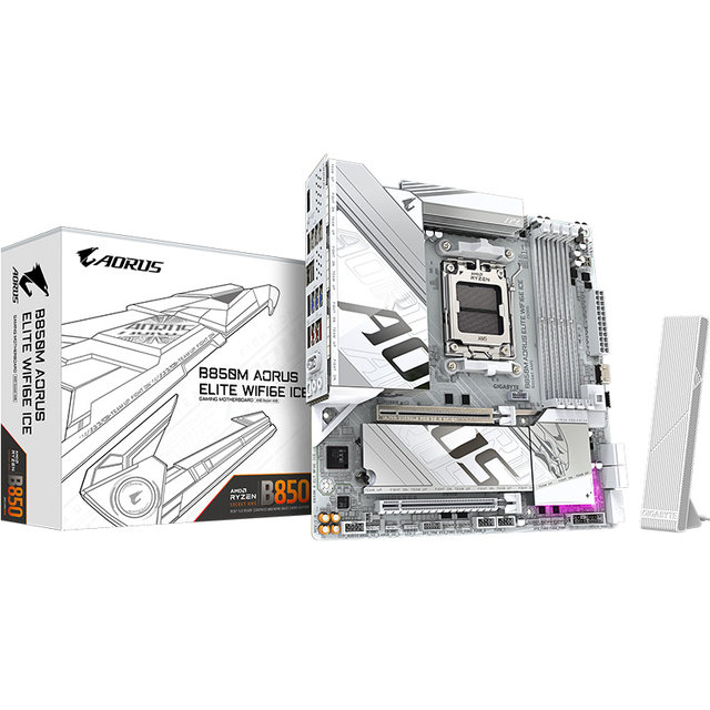 GIGABYTE B850M AORUS ELITE WIFI6E ICE ice sculpture motherboard supports AM5 9700X