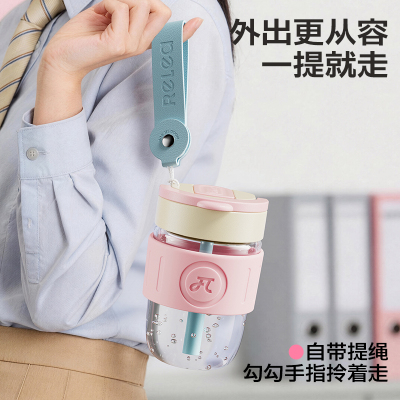 物生物耐高温吸管玻璃水杯