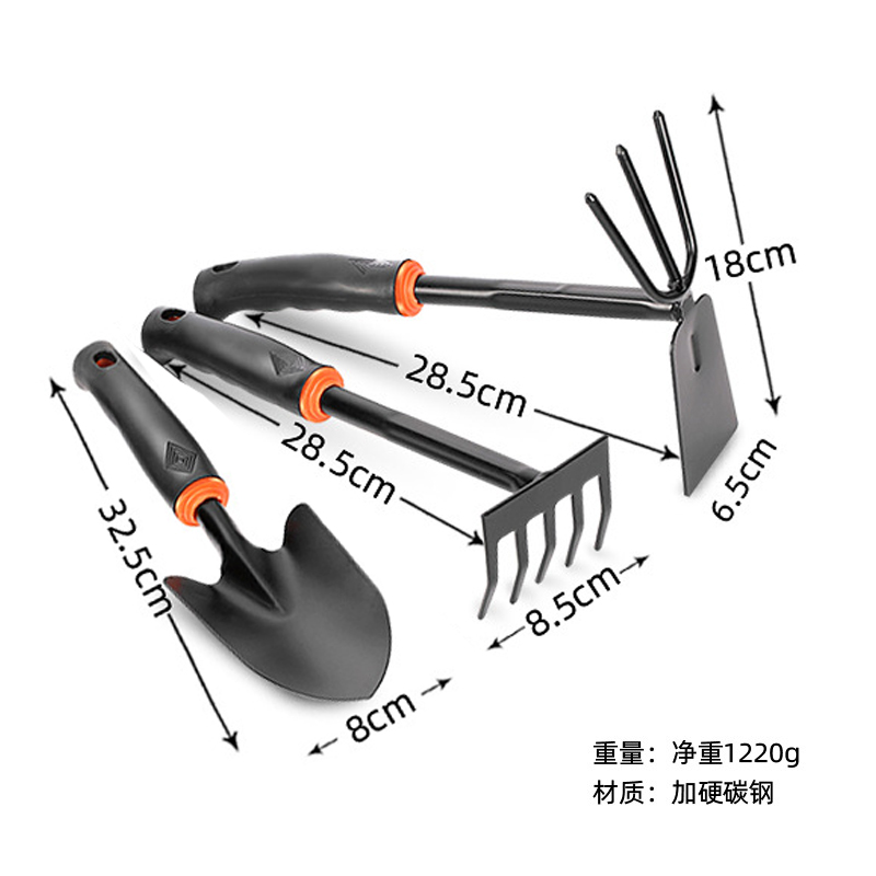 家用种花园艺工具小铲子套装种菜养花园艺铁铲花铲锄种植挖土花卉 - 图3