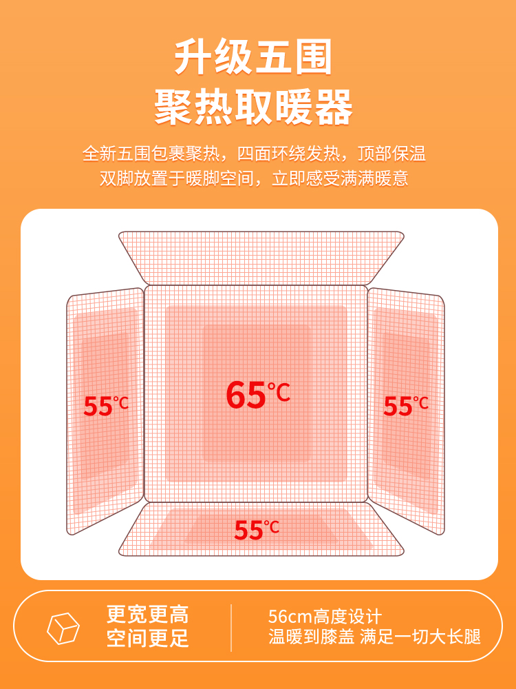 冬季办公室暖腿暖脚神器暖脚宝插电桌下取暖器宠物猫狗窝加热垫