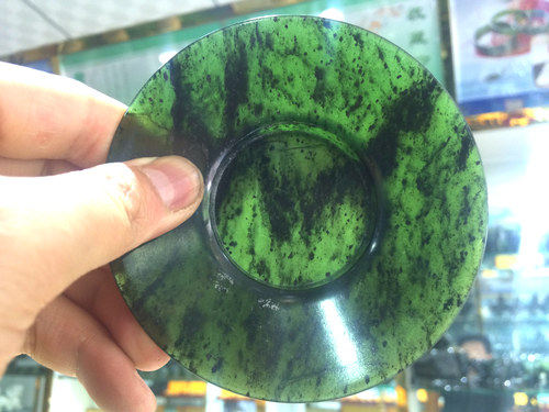 甘肃特产祁连玉 酒泉玉鸳鸯玉 墨玉 盖碗 茶具 夜光杯 礼品 精品 - 图3