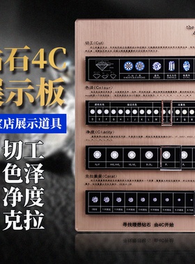 珠宝亚克力鉴定钻石等级