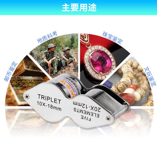 地质勘探专用放大镜扩10倍看矿石宝石20玉石翡翠钻石珠宝佛牌矿物 - 图2