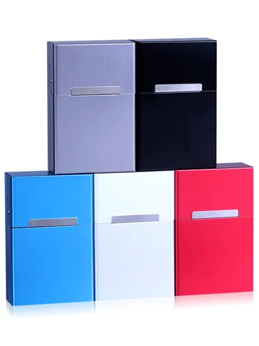 Металлический креативный ультратонкий сверхлегкий водонепроницаемый портсигар, алюминиевый сплав